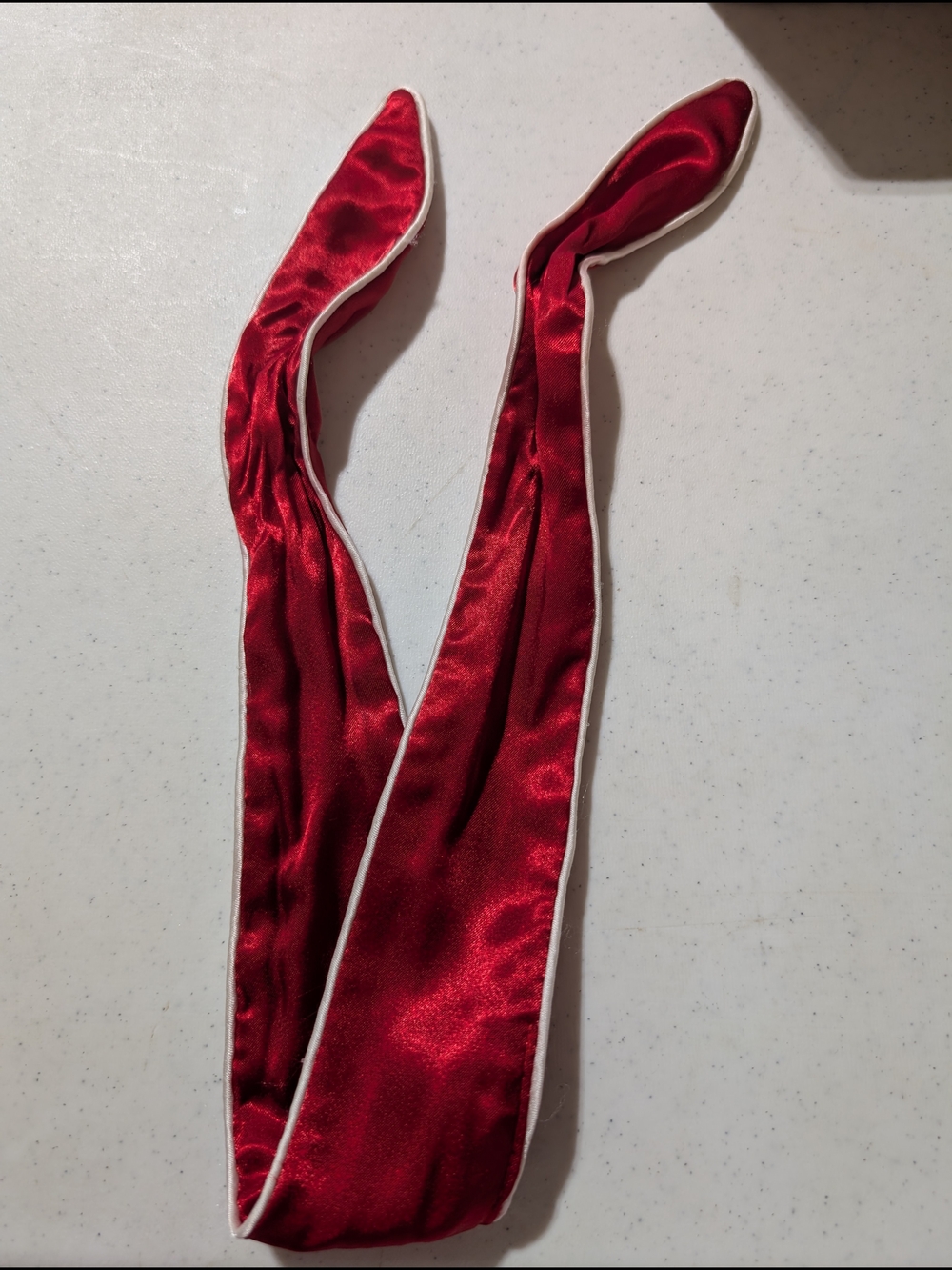 Miss AG Bear Red  Satin pajama Headband